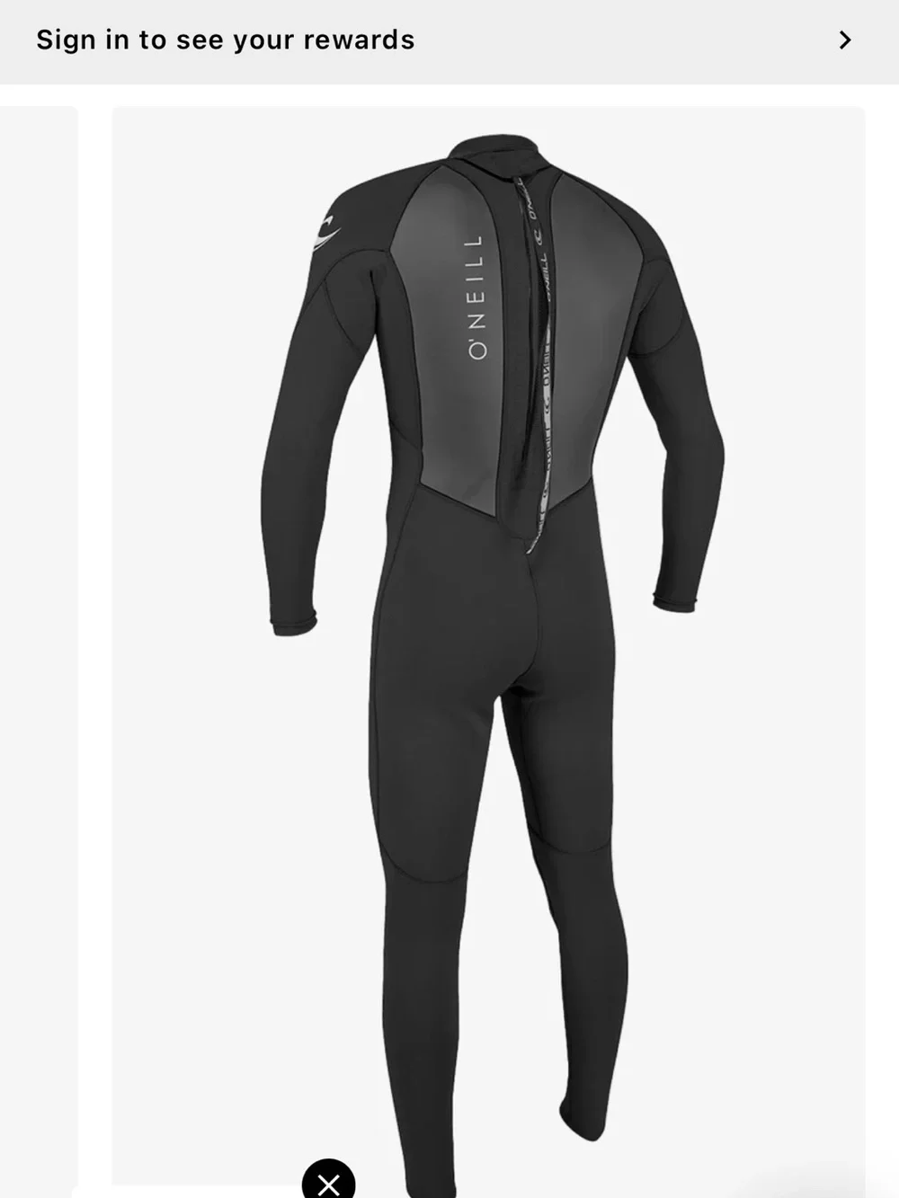 O'Neill Men's Long Sleeve 3/2 Wetsuit - Black